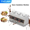 Sauce Warmer Commercial Chocolate Warming Machine Stainless Steel Electric Soy Jam Heater Filling Machine 1/2/3 Bottles 110V220V 1