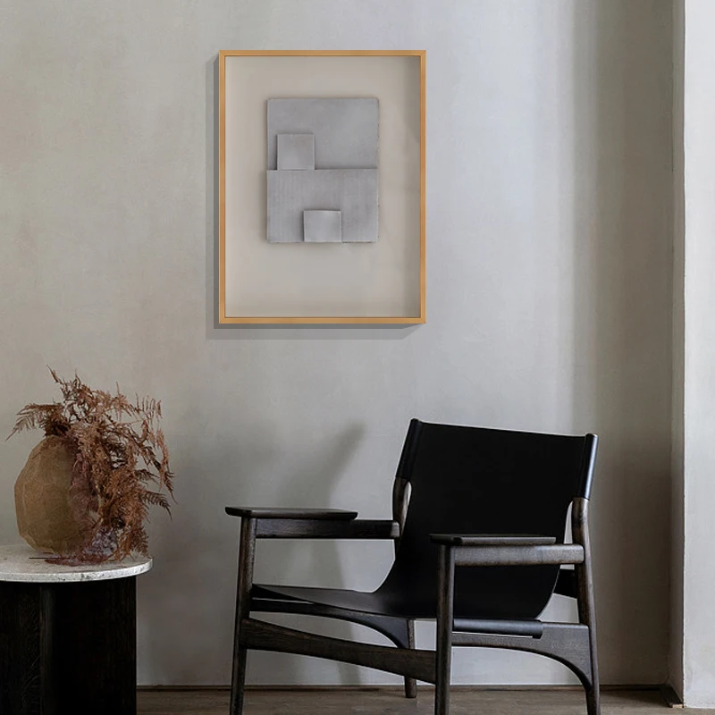 

Hand-painted living room, bedroom, bedside decoration, framed three-dimensional relief restaurant painting