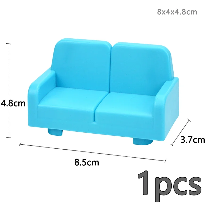 Duploes Large Particle Figures: Big Size Building Blocks for City Furniture & House Sets