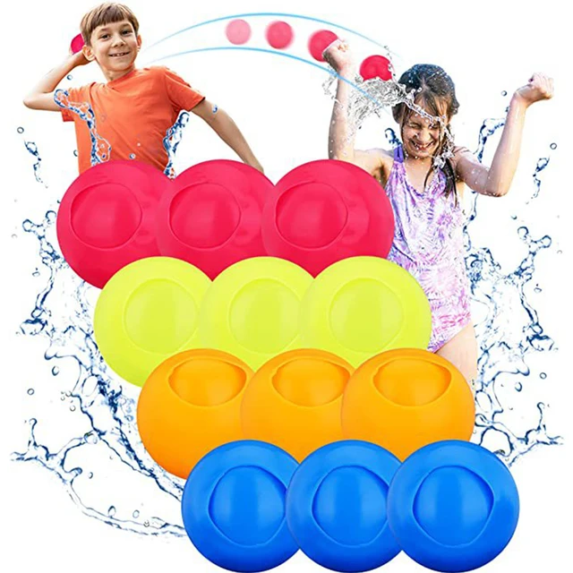 1pc Water Fight Splash Ball Toy Reusable Party Multiplayer Chase Interactive Game Swimming Funny Beach Self-enclosed Balls Toys 3