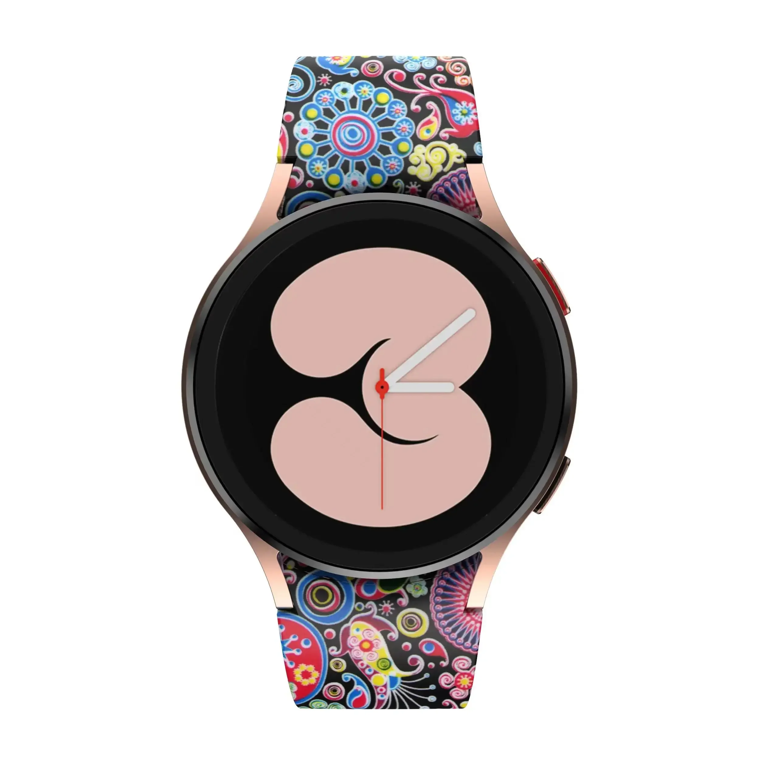Vibrant Printed Silicone Watch Strap Bracelet