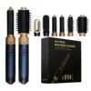 6 in1 Hair Dryer Multi Hair Styler Curling Iron Straightener Hair Brush Professional Blow Dryer Gift Box Blow Dryer Styling Tool 1