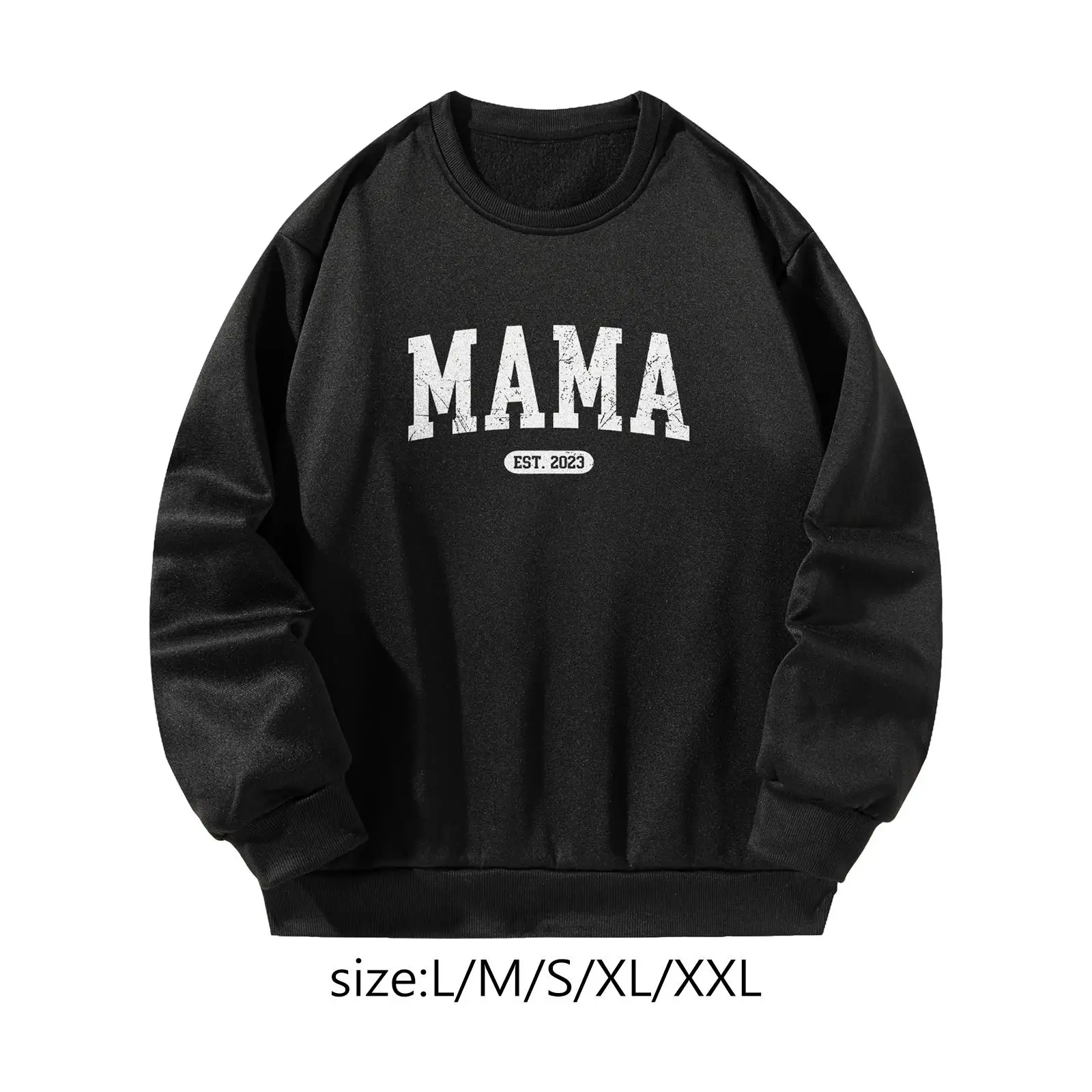 

Women Sweatshirt Crewneck Long Sleeves Stylish Casual Autumn Winter Costumes for Vacation Daily Wear Walking Shopping Commuting