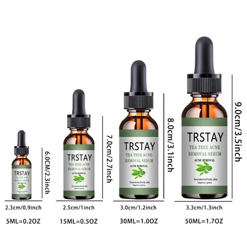 Acne Treatment Face Serum Tea Tree Oil Essence Moisturizing Shrink Pores Acne Facial Serum Korean Skin Care Products 5