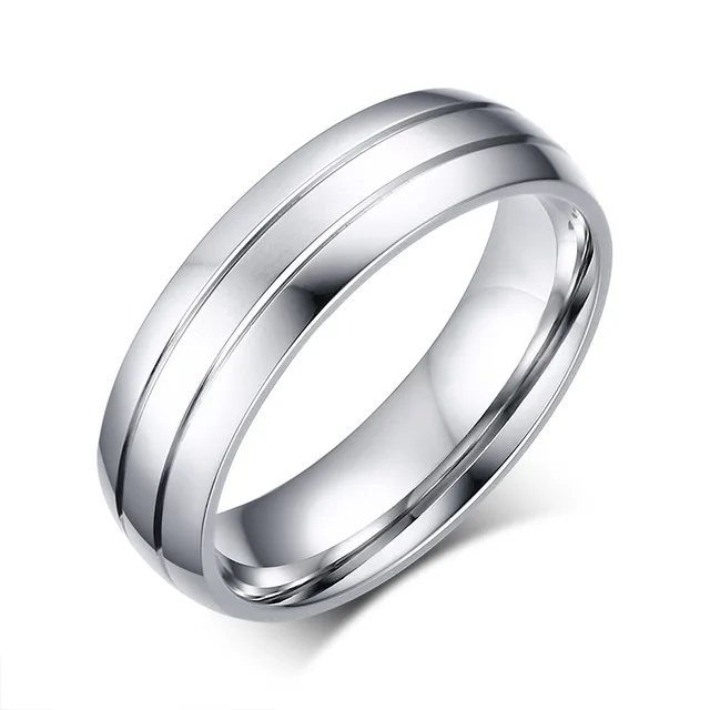 stainless steel thick silver ring bands