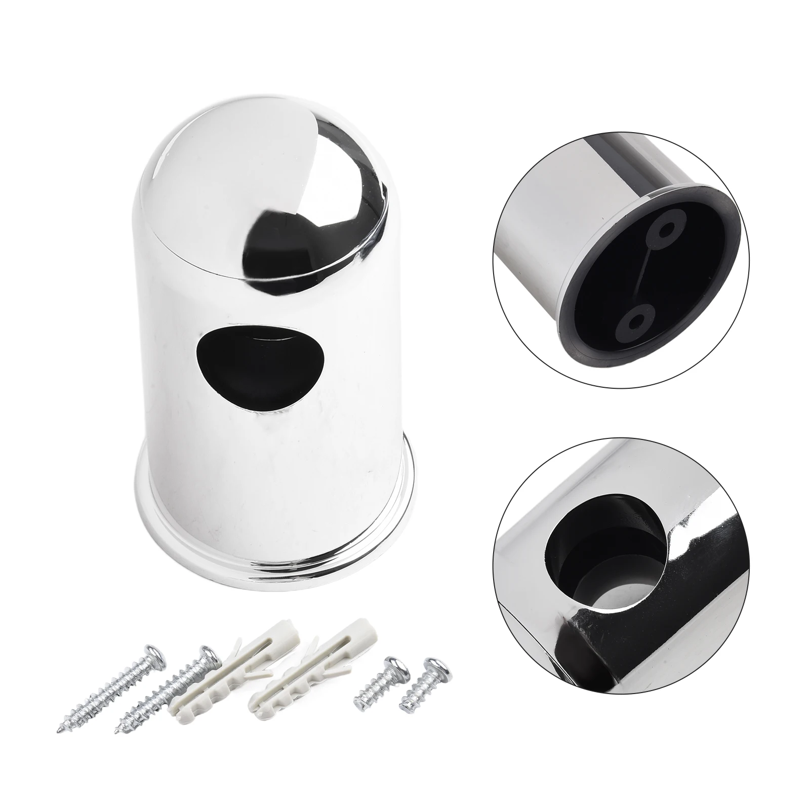 1pc 22mm Hole Shower Seat Wall Bracket ABS Wall Lift Rod Bracket For Shower Faucet Home Bathroom Toilet Accessories 2