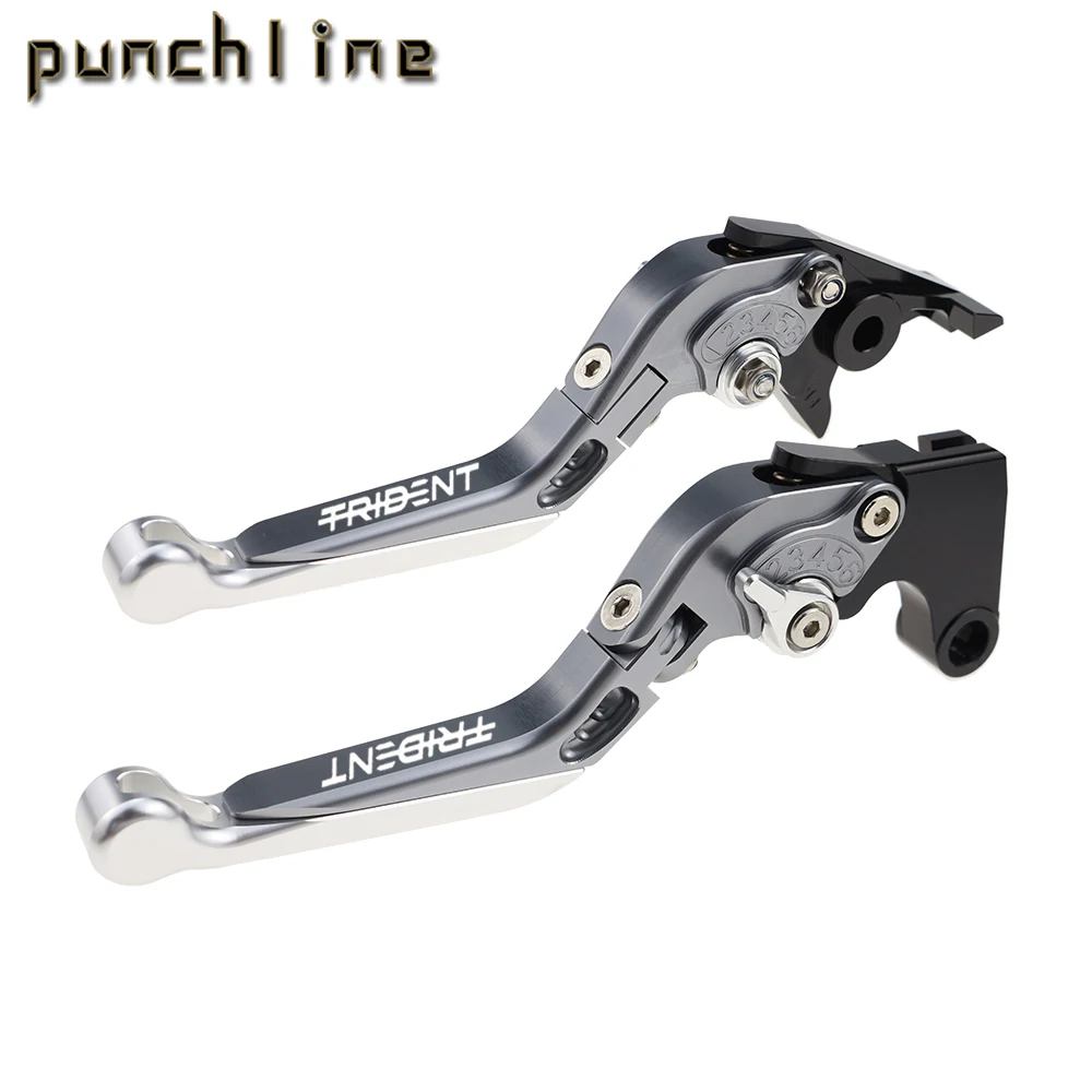 Fit For TRIDENT 660 2021-2024 2022 Motorcycle CNC Accessories Folding Extendable Brake Clutch Levers Adjustable Handle Set 2
