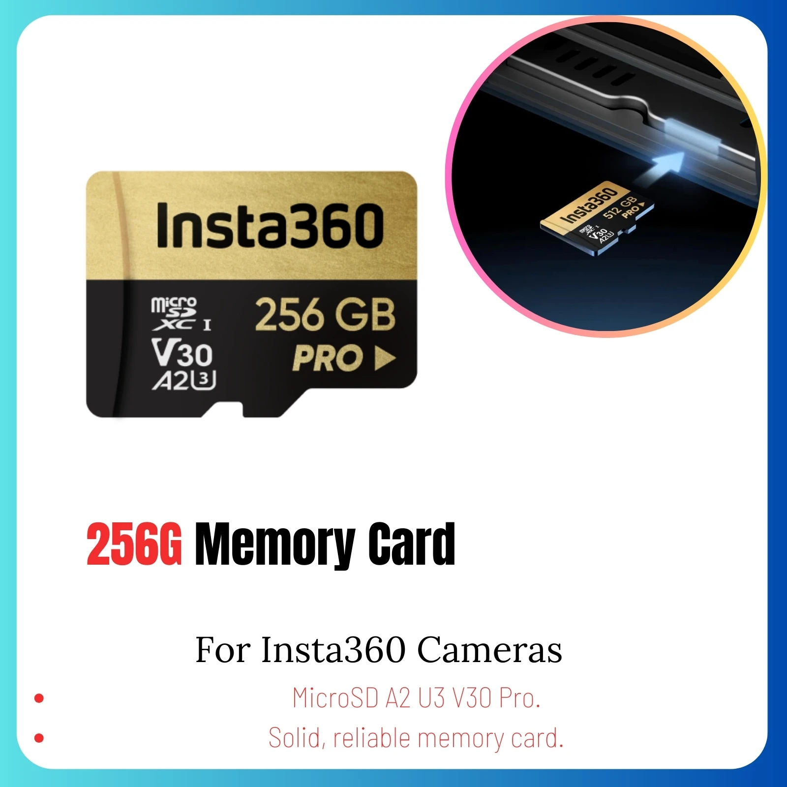 Insta360 TF Memory Card 128GB 256GB 512G TransFlash