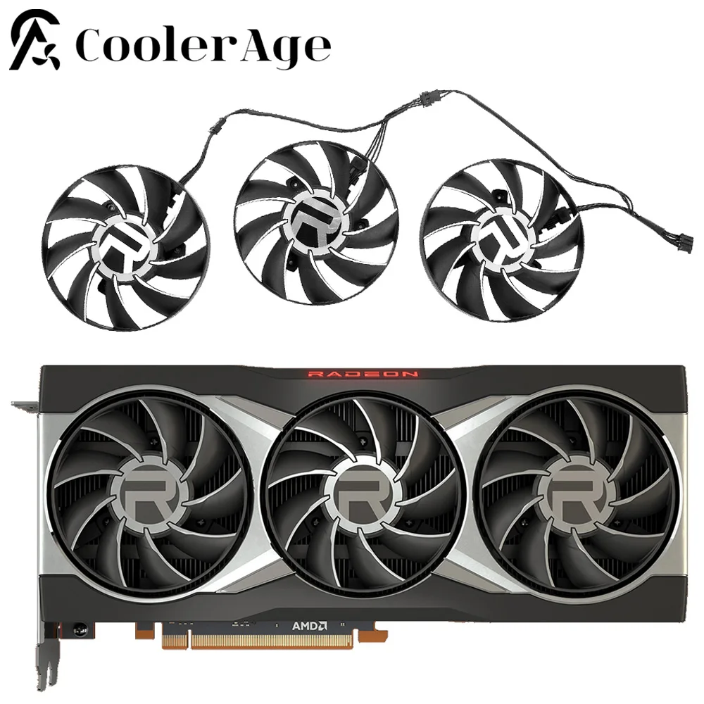 Sostituzione Della Ventola Del Dispositivo Di Raffreddamento Della Gpu Di 80Mm Aub0812Vd-00 Per Le Ventole Di Raffreddamento Delle Schede Video Grafic