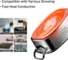 Stainless Steel Fish Steamer - Multi-Use Square Steaming Cookware with Rack, Ceramic Plate, Chuck, Oven Mitts - Sto 6