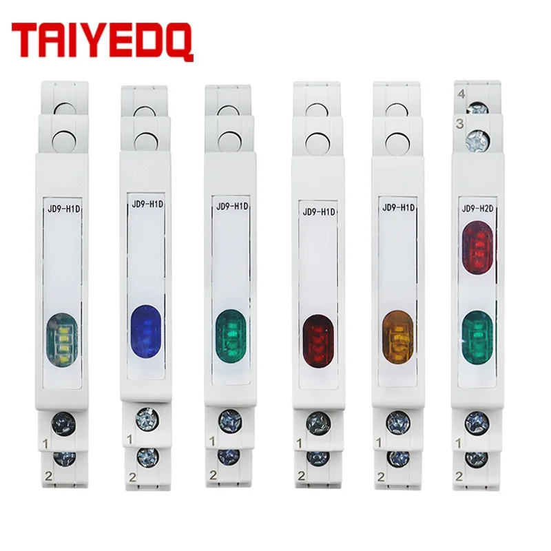 1PC-Din-Rail-Indicator-Light-JD9-AC-DC-230V-Signal-Lamp-Pilot-Lights-50 ...