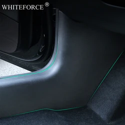 For Tesla Model 3 Highland 2024 Front Rear Door Sill Strip Guards Protective Mats Rear Underseat Cushion TPE Anti-dirty Pads