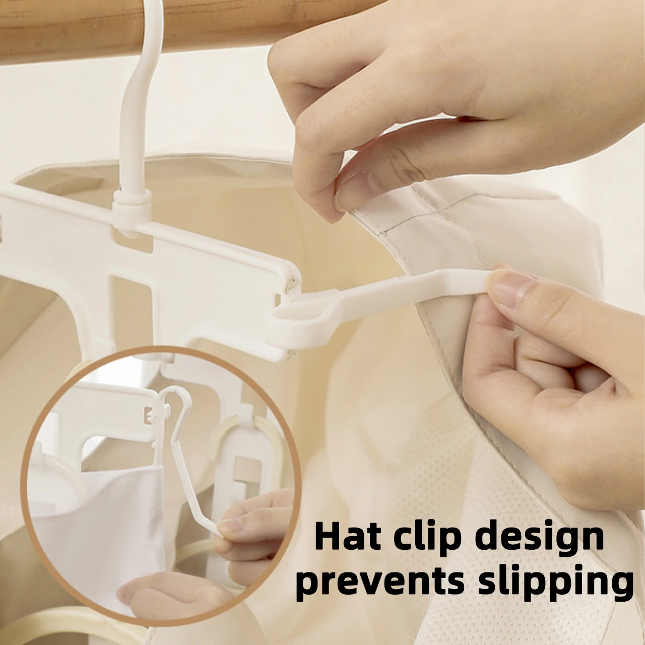 Foldable Hoodie Clothes Hanger Rotate Windproof Drying Rack Clotheshorse Sweater Retractable Clothes Holder