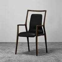 Fauteuil confortable, chaises de salle à manger, chaise de salle à manger au design moderne et relaxant, mobilier minimaliste pour salle d'attente et salle à manger 4