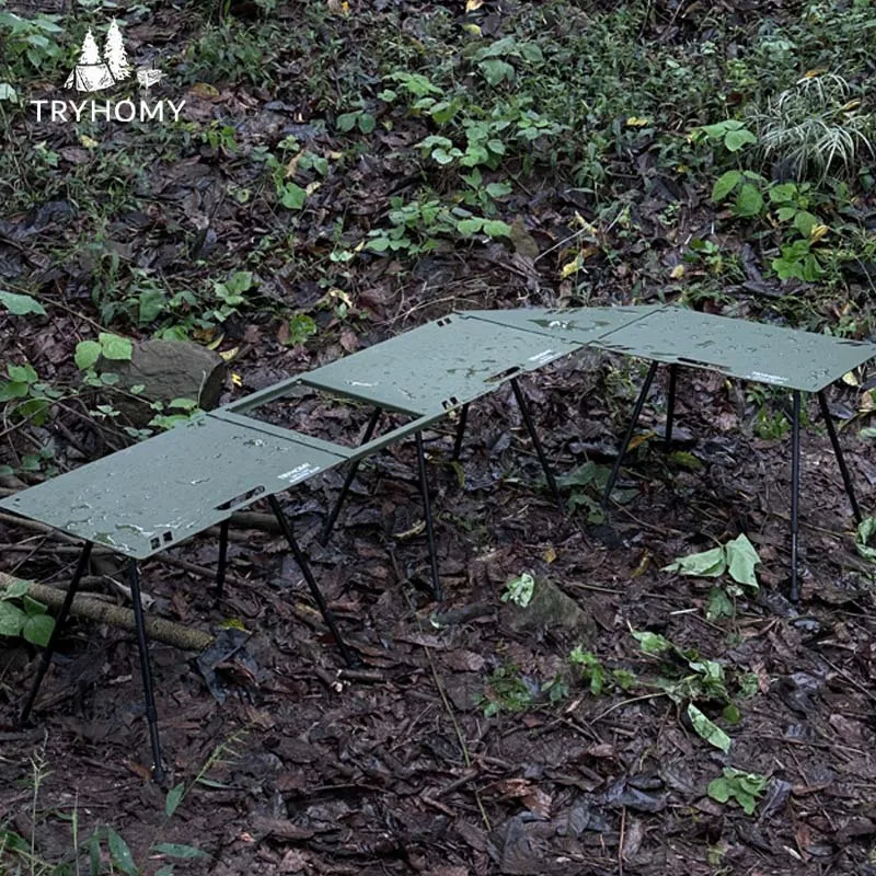 

Camping IGT Table Set 2.5mm Aluminum Alloy Folding Table With Carrying Bag Lightweight Outdoor Desk Picnic Tactical IGT Table