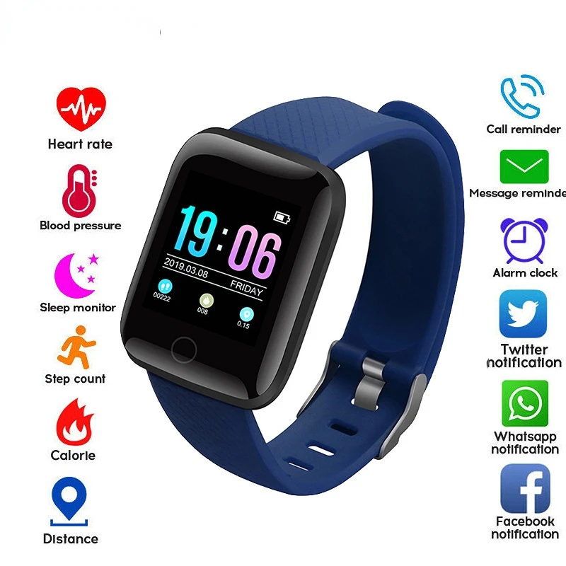 New Smart Watch Ladies Men Children Smart Wearable Device Sports Fitness Tracker Bluetooth Connection Wristband Anti-Lost Clocks 1pcs mini smart alarm finder itag wireless bluetooth 4 0 tile tracker gps locator children pet key anti lost founder device