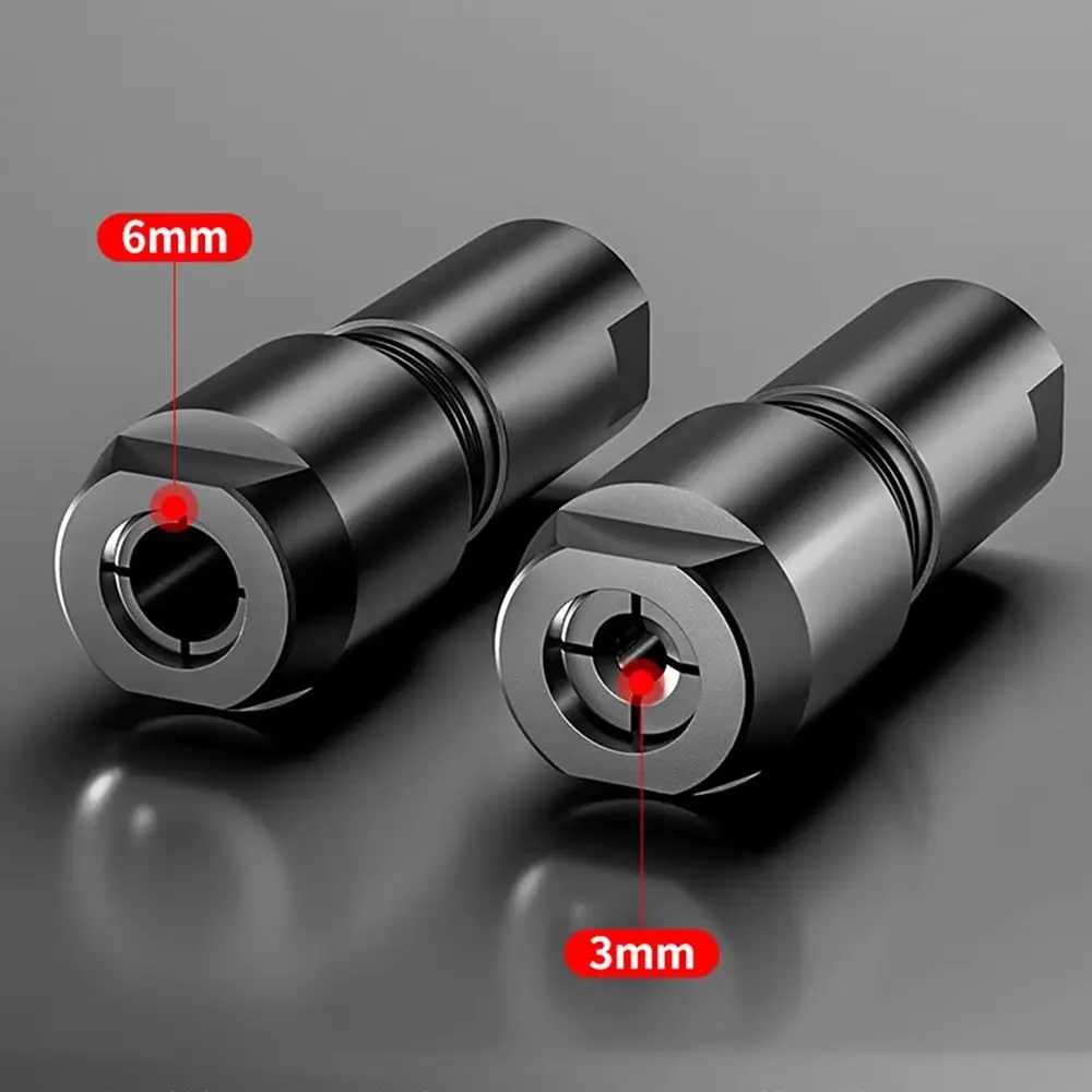 1Pcs Modified Angles Grinders Attachment To Straight Grinder Metal Thread Converters M10 Thread Universal 6/3mm Adapter Chuck