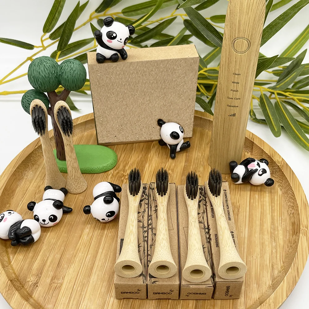 

Eco Friendly Soft Bristle Biodegradable Replacement Electric Toothbrush Bamboo Charcoal Heads For Phillps Sonicare