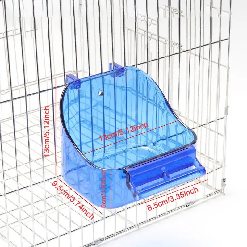 Bird Bath for Cage Parrot Bathing Tub Bird Cage Bath Bathtub Pool Convenient Thick Sturdy for Cockatiel Parrots Budgies bird bath basin bird accessories