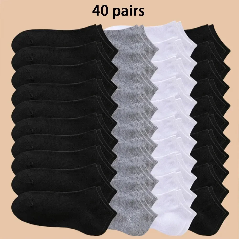 Solid Ankle Socks Meias de tornozelo unisex cor s&oacute;lida Meias de barco casuais femininas tornozelo corte baixo macias e leves