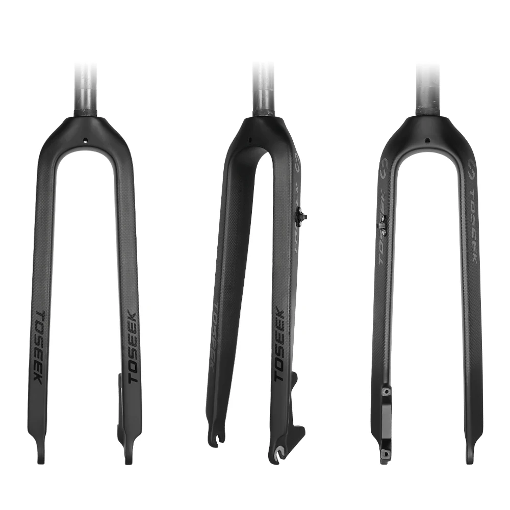 Carbon Fiber 26 Inch Rigid Mtb Fork Mountain Bike Rigid Fork 1-1/2