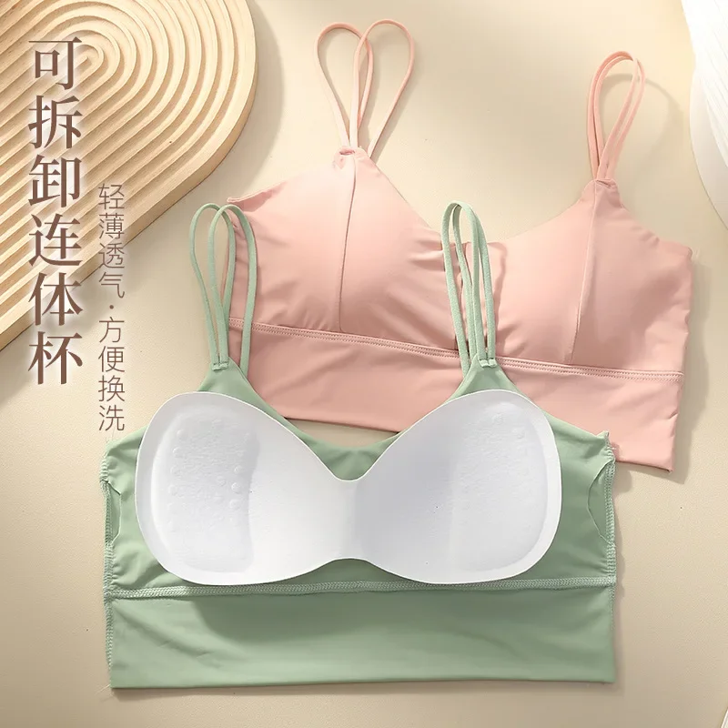 Women's Tube Tops Brassiere Women's Sports Bra Push Up Underwear Tops Seamless Sports Top Sexy Lingerie Female Girl Bra