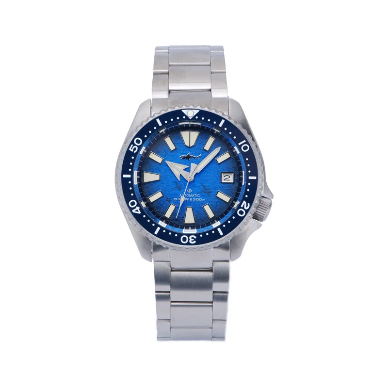 Heimdallr Titanium SKX007 Dive Watch Men Yellow Dial Sapphire 20Bar Luminous NH35 Automatic Mechanical Watch Luxury Brand reloj