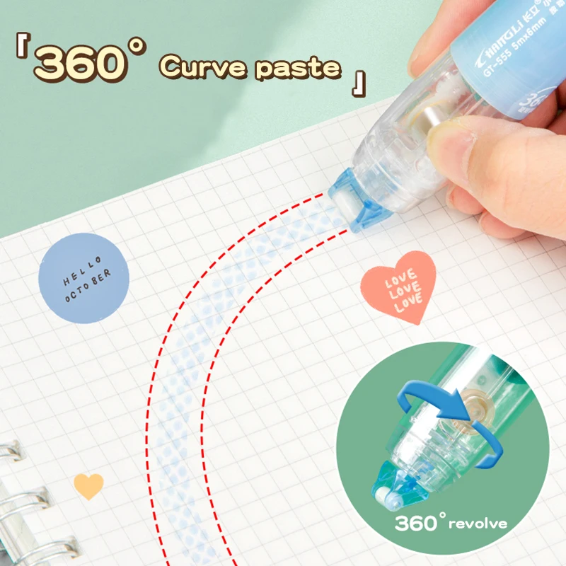 Double Sided Adhesive Tape Correction Tape Correction Belt Correction Strap Correction Glue Dot Glue Pen Correction Fluid 5M Press Spot Glue Pen Correction Tape Double-sided Adhesive