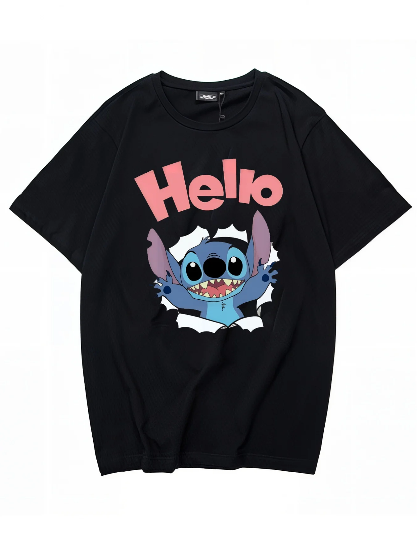 

Cartoon Graphic Print Cute T-shirt, Crew Neck Short Sleeve Top For Spring & Summer, Women's Clothing