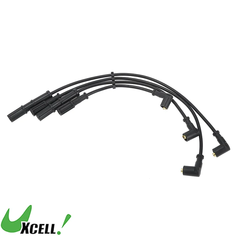 Car Spark Plug Coil Wires Ignition Coil Harness Cable UXCELL Fit Fiat Punto Schragheck 1.2 60 (1999-2012) 44kW No.46749624