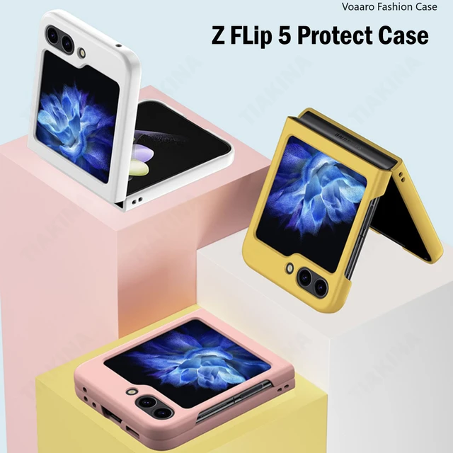 High Clear Slim Hard PC Back Cover Case For Samsung Galaxy Z Flip5 Flip 5  5G With Hinge ShockProof Phone Cases Fundas - AliExpress