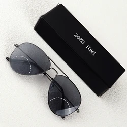 Retro Metal Frame Bifocal Reading Glasses - Clear Vision for All Distances, Unisex Design (GRAY)