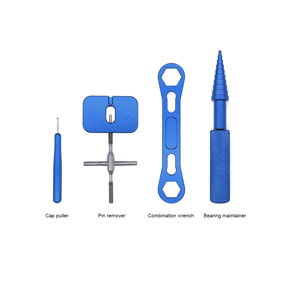 

Reel Repair Tool Kit for Fishing Reel Removal Ball Bearing Maintenance Spool Disassembling Wrench Fishing Tools Blue