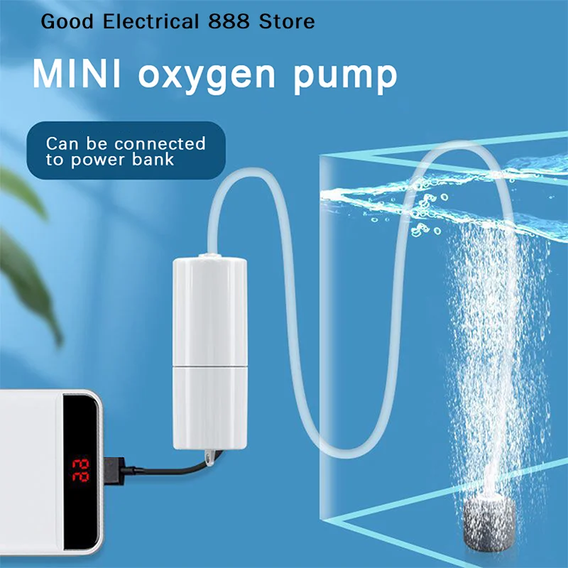 USB-Powered Silent Mini Aquarium Air Pump - Portable Oxygenator
