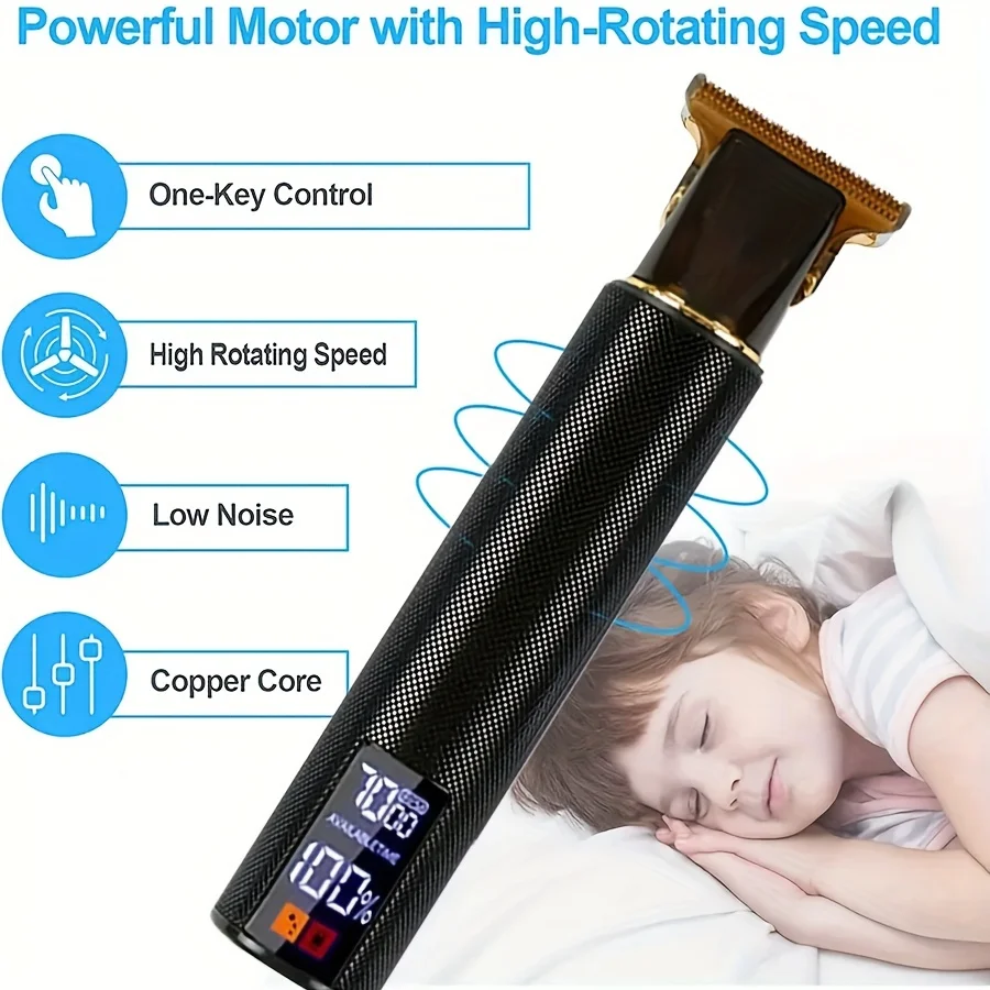 T9 hairdresser electric push cut hair USB electric push large screen dragon carving razor bald hair hair clippers BEST SELLERS T9 hairdresser electric push cut hair USB electric push large screen dragon carving razor bald hair hair clippers BEST SELLERS