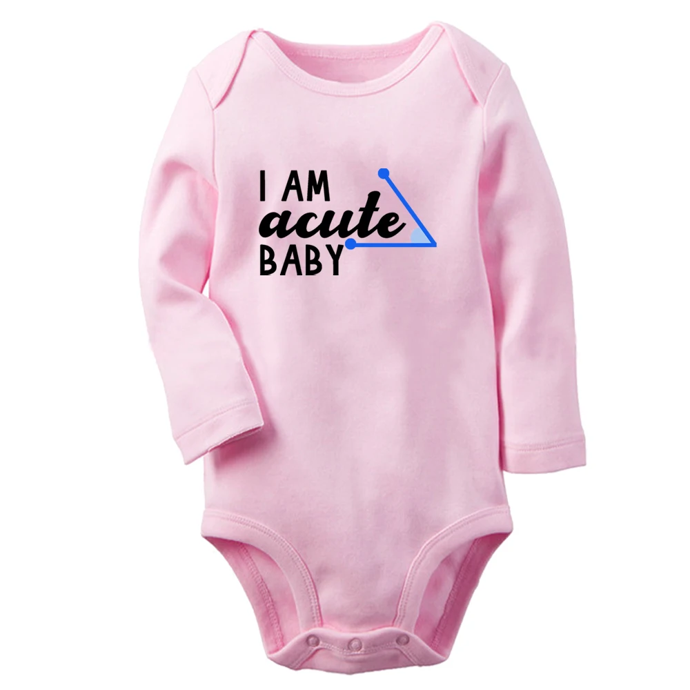 

iDzn New I am acute Baby Fun Graphic Baby Bodysuit Cute Boys Girls Rompers Infant Long Sleeves Jumpsuit Newborn Soft Clothes