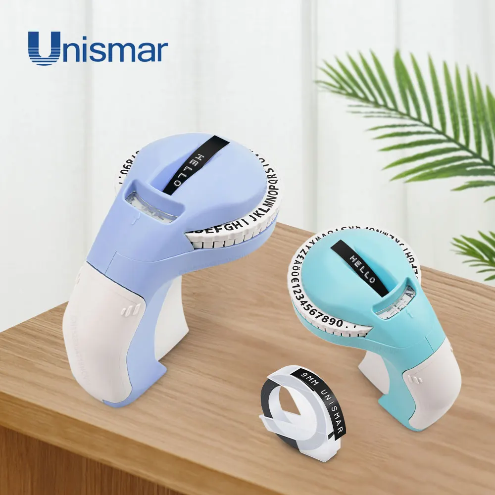 B90 3D Embossing Label Printer Similar to Dymo 12965 Labeling Machine Portable Motex E101 Labeller Compatible for Dymo 3D Tapes