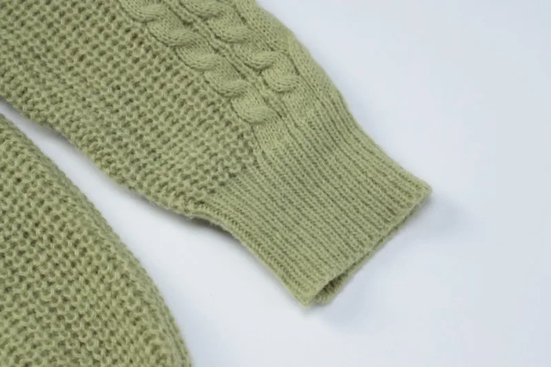 Knitted Hoodies Sweater Women Loose Long Sleeve Autumn Pullover Woman Street Casual 2025 Baggy Coat Female Winter Clothes