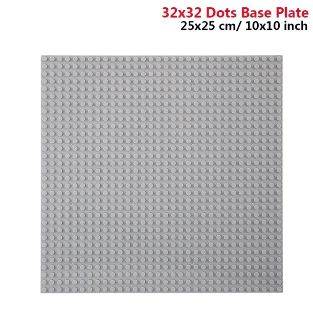 32x32 32x16 Dots Classic Building Blocks Base Plate MOC DIY Small Size Bricks Baseplate Parts for City Figures Children Toys 3