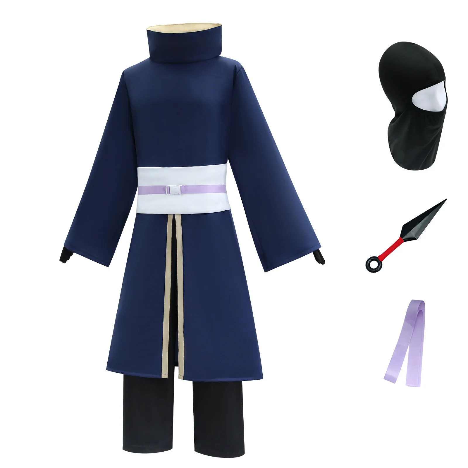 Singxeng Anime Tobi Uchiha Cosplay Kostüm Obito Maske Karneval Halloween Outfit Ninja Kleidung Maske Anzug anpassen