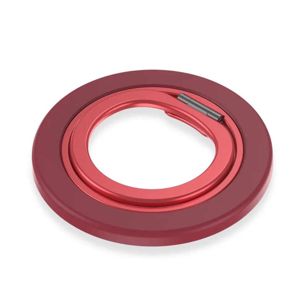 Magnetic Phone Ring Holder with Removable Grip and Kickstand