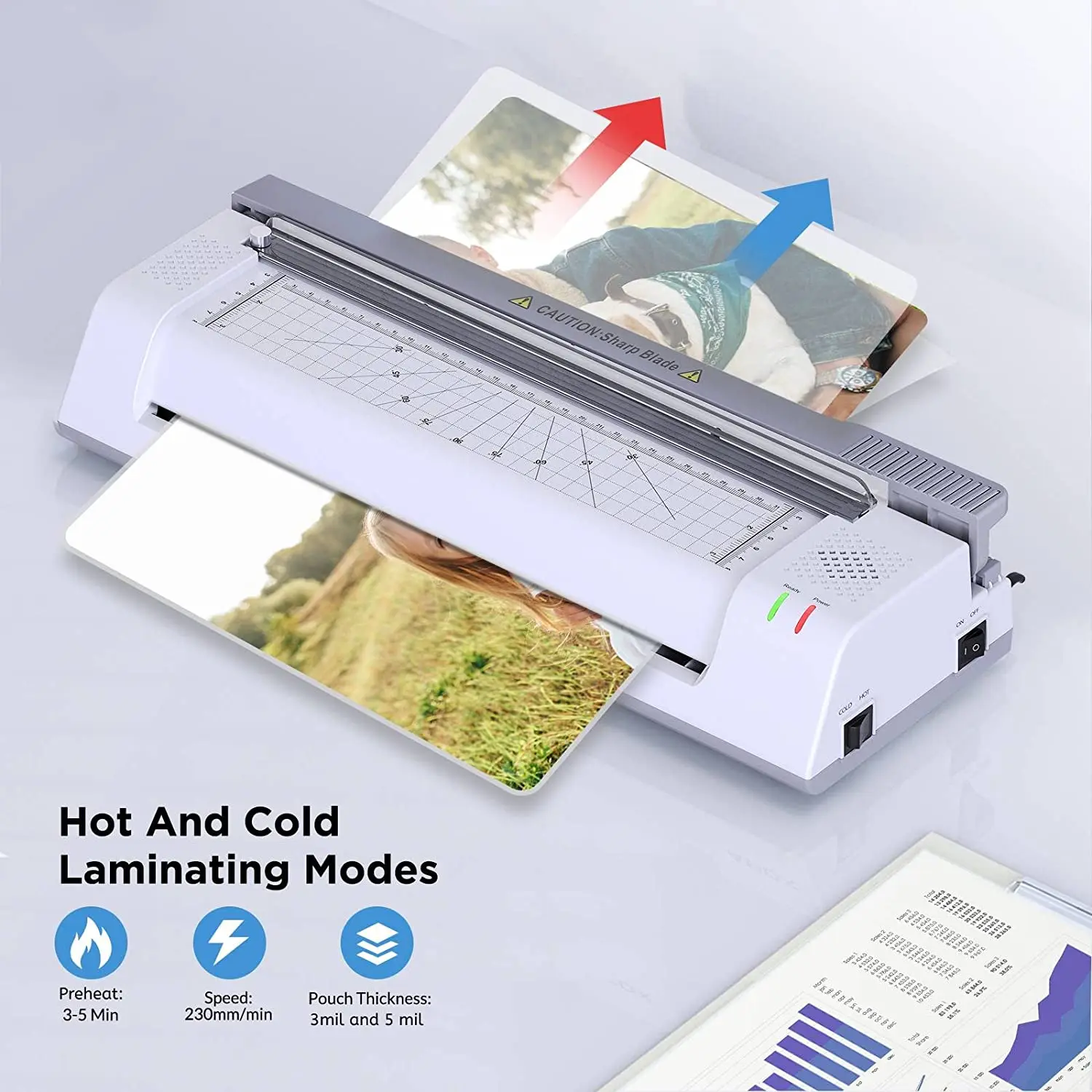 LaminatorA3A4 laminator machine 4 in 1 Thermal Laminatorwith 20