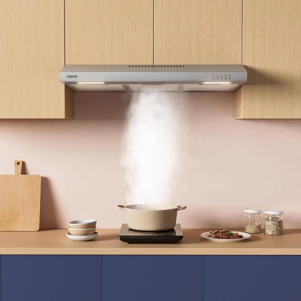Ductless Range Hood 30 inch Under Cabinet Hood Vent for Kitchen Ducted and Ductless Convertible CAS75918A 3
