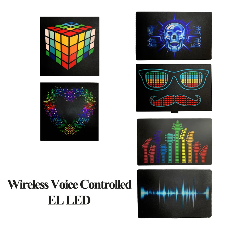 

Wireless Voice Controlled Light El Cold Light Emitting Film Bar Clothing Atmosphere Led Environment Light Halloween Decoration