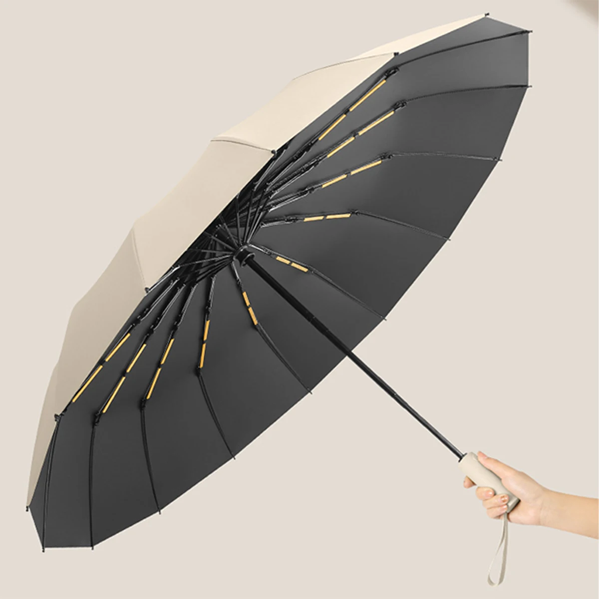 16k Double Bones Large Umbrella Windproof Compact Automatic Umbrella