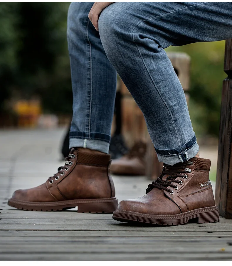 Steel Toe Safety Boots: Men's Fashion Work Sneakers - true deals club