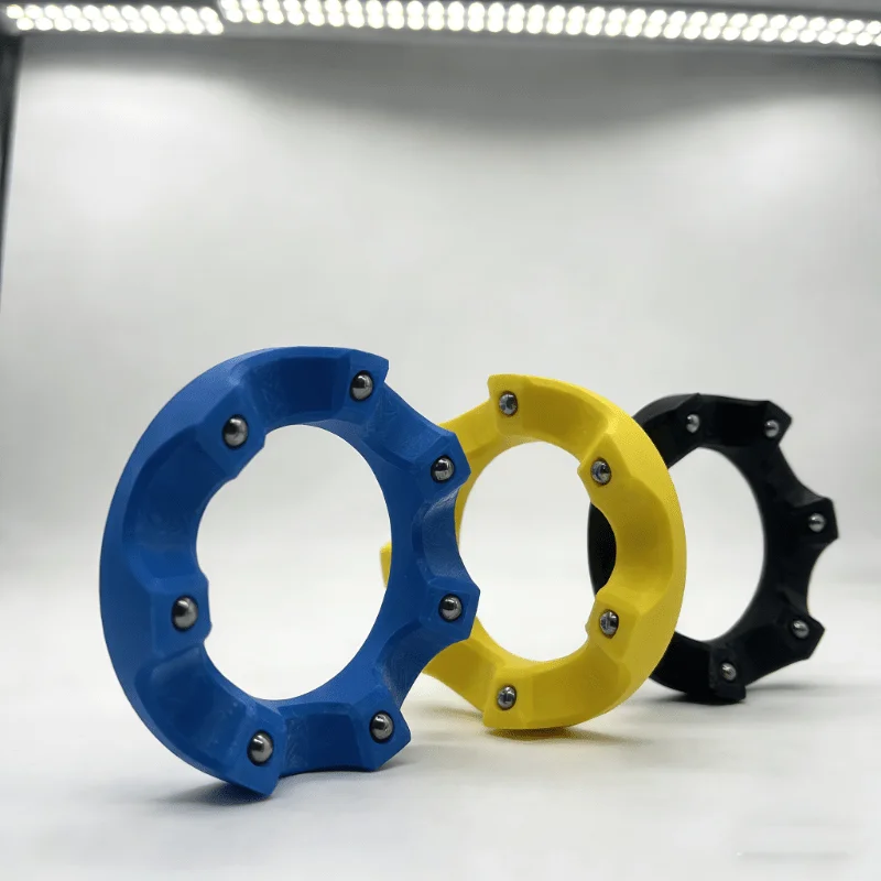 Anello Girevole per Palla da Bowling, Supporto Rotante in Plastica con Sfere Metalliche, Accessori per Bowling per Lucidatura, Levigatura e Pulizia - immagine 2