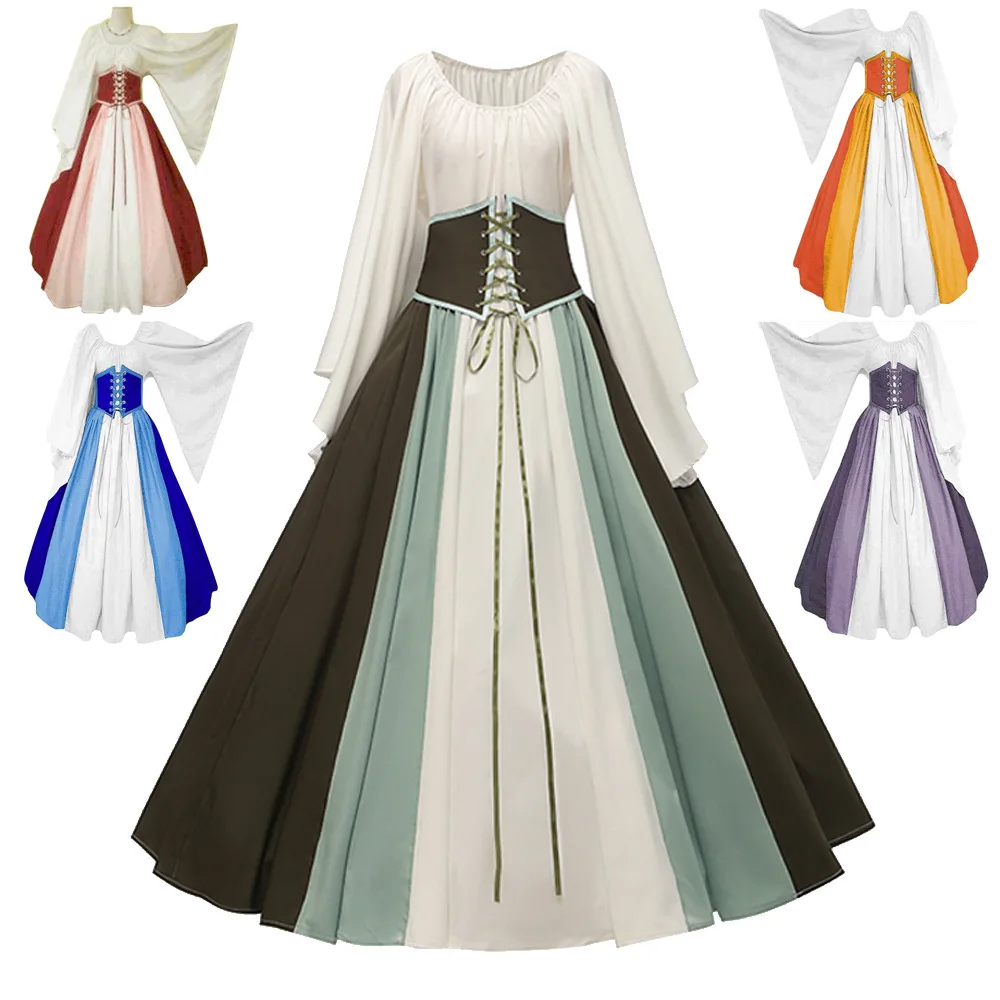 

Halloween COS Medieval Renaissance Women's Dress Stage Costume Role Play Retro Costume
