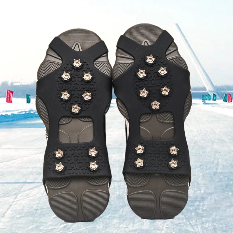 Removable Shoes Cover with Nails Non-Slip Reef Rock Sea Fishing Waders Boots Sole Crampon with 304 Stainless Steel