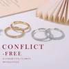 2pcs 30mm Moissanite Encrusted Gold Hoop Earrings - Luxurious and Timeless Elegance in 18K Gold Plated S925 Sterling Silver 2